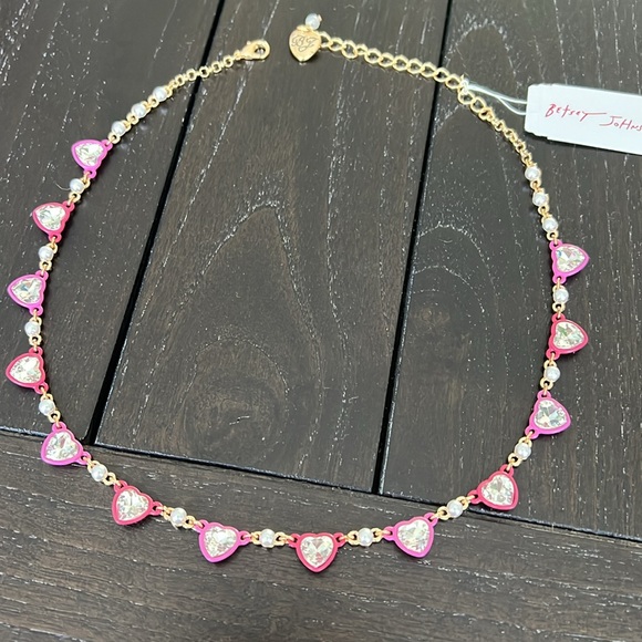 Betsey Johnson Heart Charm Necklace - Picture 8 of 9